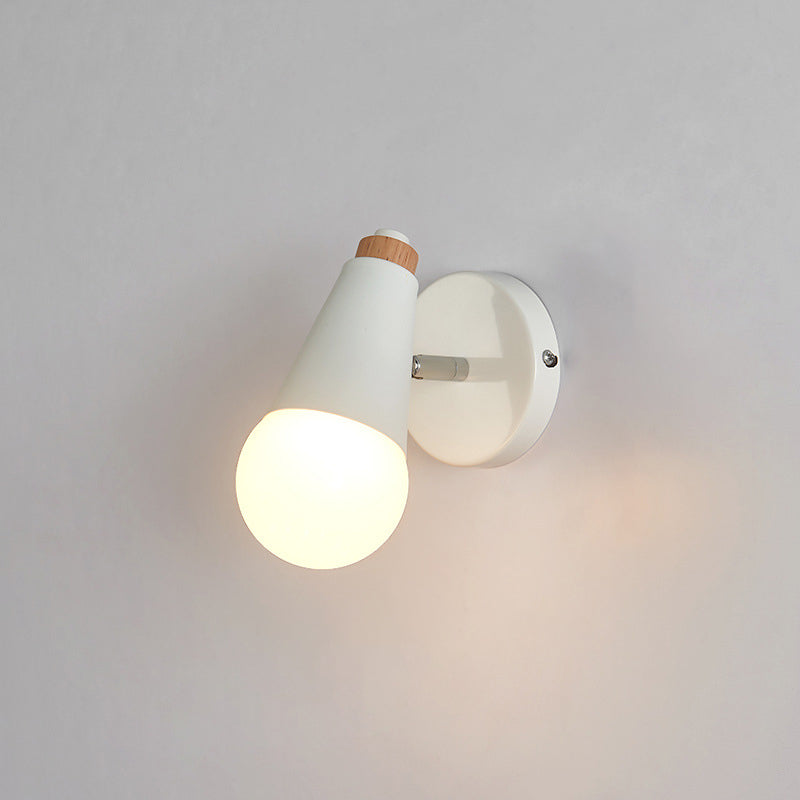 1 illuminazione unica murale unica Modren Nordic Macarons Style Metal Wall Lighting in bianco e verde