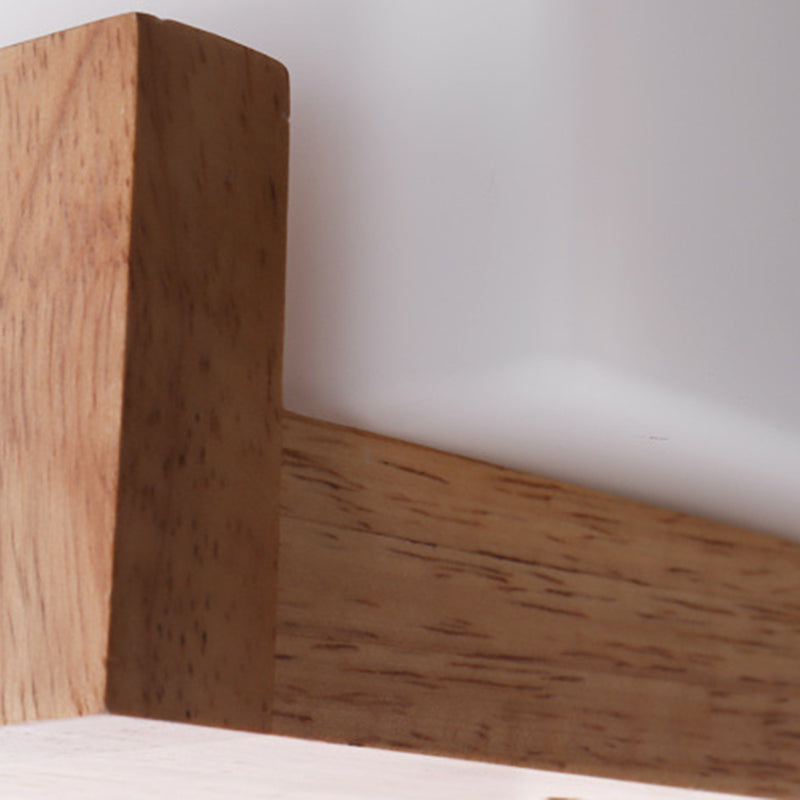 Madera de sombra geométrica luces de pared moderna simple 1 cabeza de montaje de pared de la pared en blanco