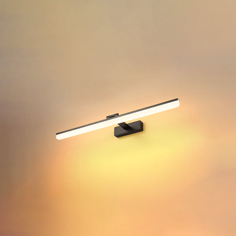 Lámpara de pared lineal de aluminio LED de LED moderno con luz de aluminio con sombra de plástico