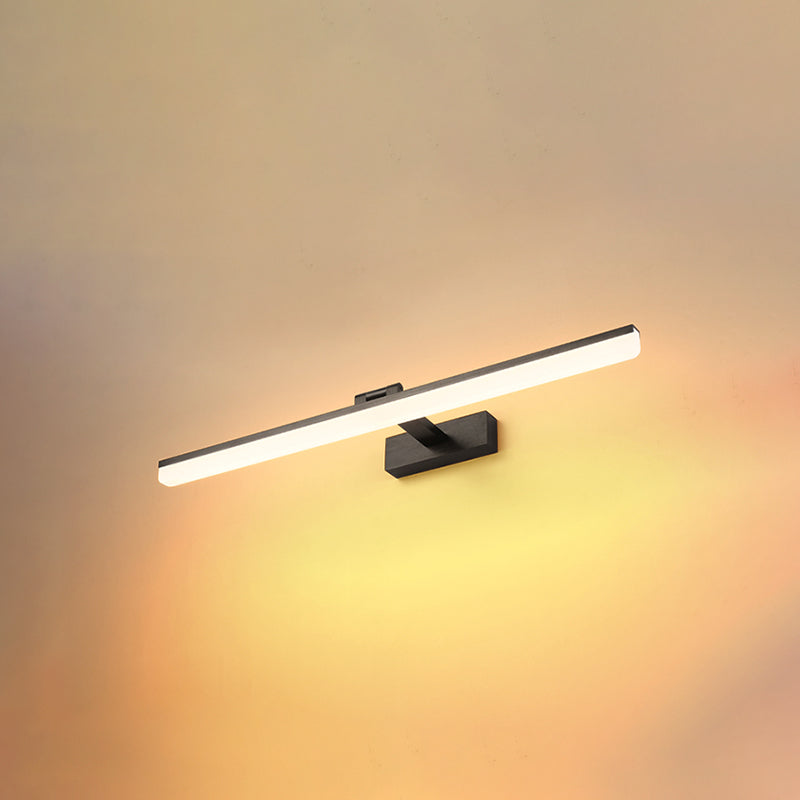 Lámpara de pared lineal de aluminio LED de LED moderno con luz de aluminio con sombra de plástico