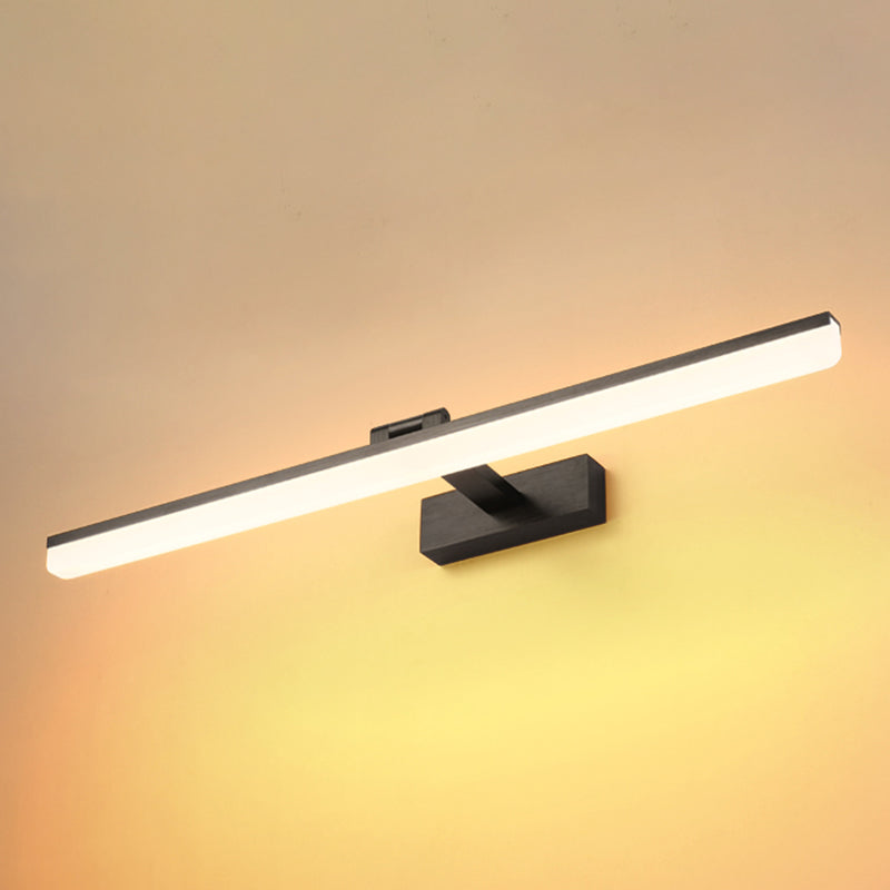 Lámpara de pared lineal de aluminio LED de LED moderno con luz de aluminio con sombra de plástico