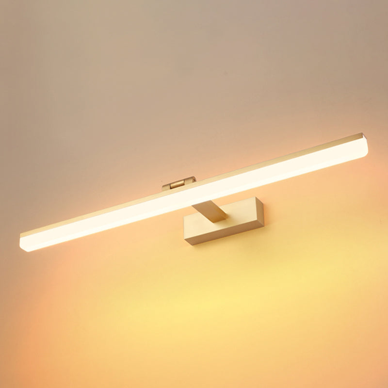 Lámpara de pared lineal de aluminio LED de LED moderno con luz de aluminio con sombra de plástico