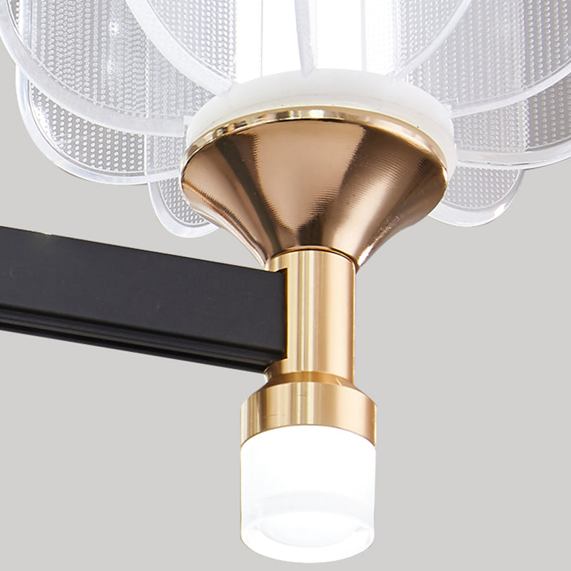 Contemporary Metal Hanging Light Fixtures Sputnik Chandelier for Living Room