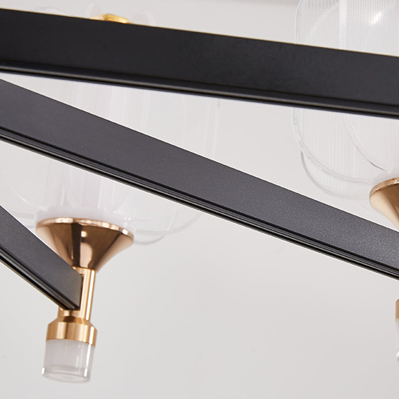 Contemporary Metal Hanging Light Fixtures Sputnik Chandelier for Living Room