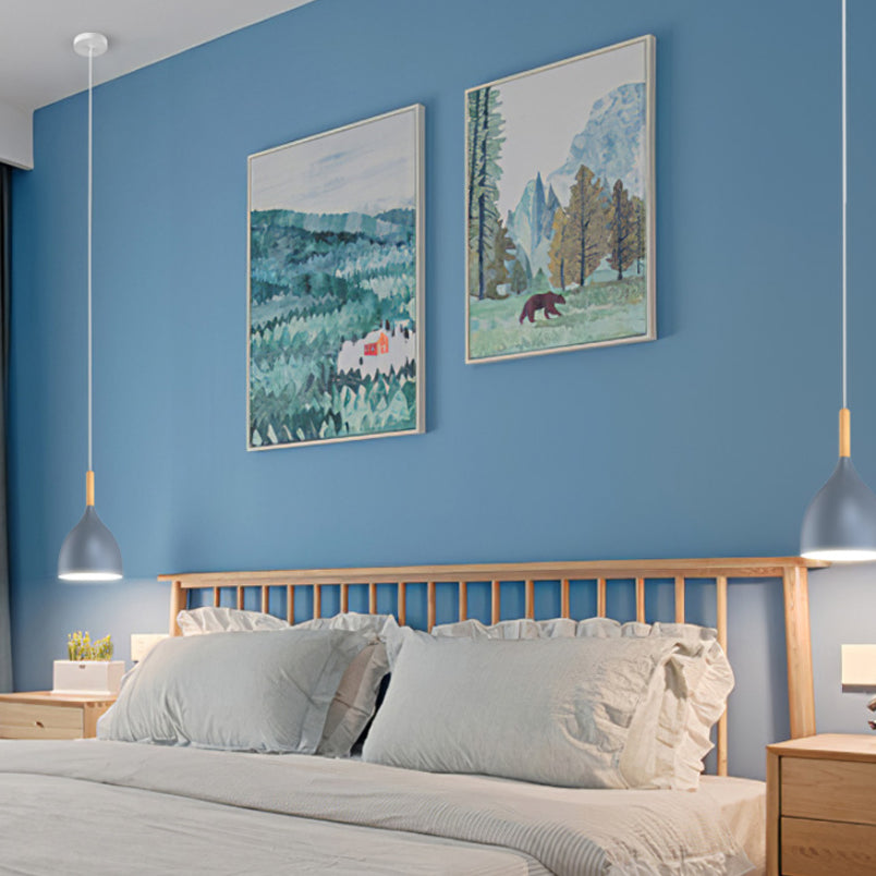 Modern Concise Macaron a sospensione Light Alluminio Dome Hanging Lampada per sala da pranzo