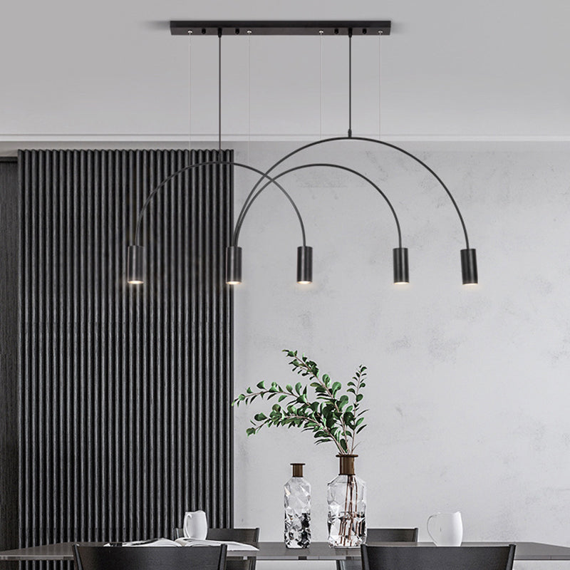 5Light Kitchen Island Pendant Linear Pendant Lighting Island Light Fixtures