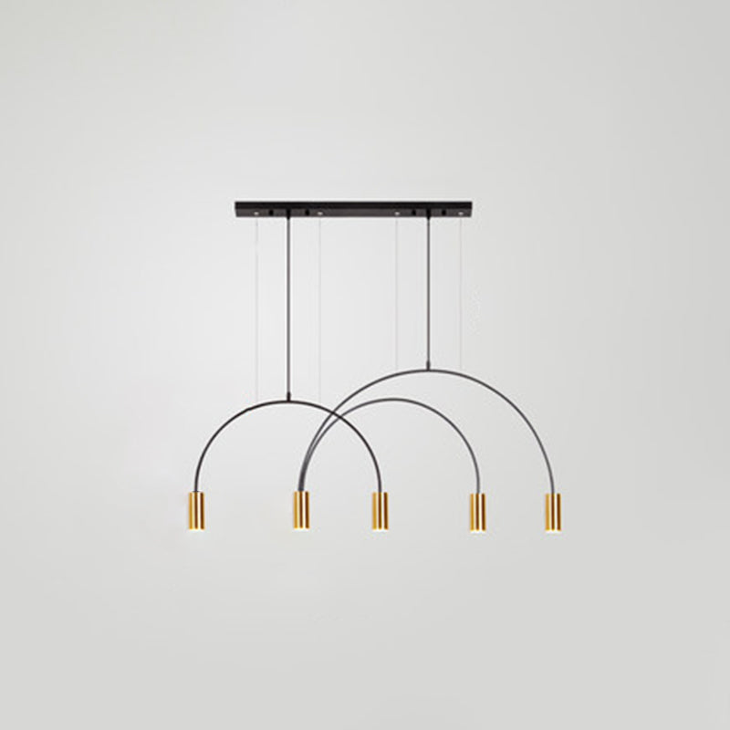 5Light Kitchen Island Pendant Linear Pendant Lighting Island Light Fixtures