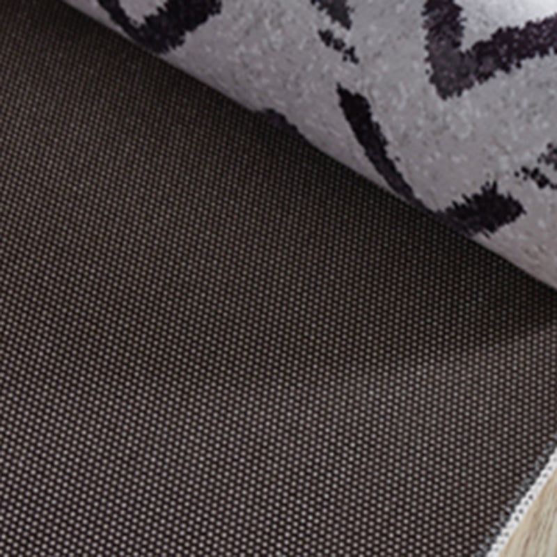 Round Trendy Visual Printed Rug Multicolor Polyester Area Carpet Stain Resistant Rug for Living Room