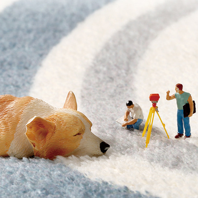 Novelty Cloud Shape Rug Funky Polyester Rug Anti-Slip Backing Washable Carpet for Home Decor