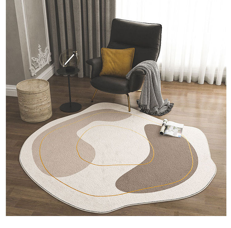 Minimalist Novelty Shape Rug Modern Indoor Rug Polyester Stain Resistant Rug for Living Room