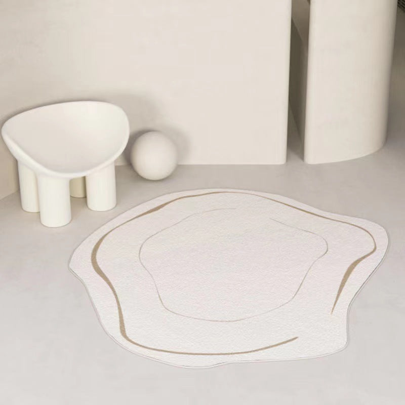 Minimalist Novelty Shape Rug Modern Indoor Rug Polyester Stain Resistant Rug for Living Room