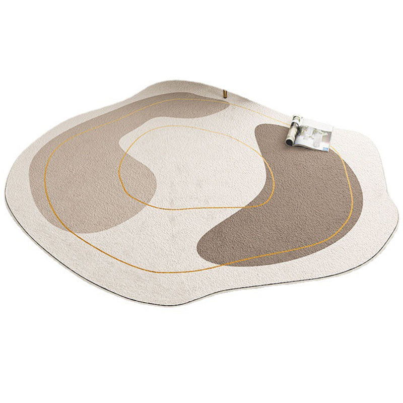 Minimalist Novelty Shape Rug Modern Indoor Rug Polyester Stain Resistant Rug for Living Room