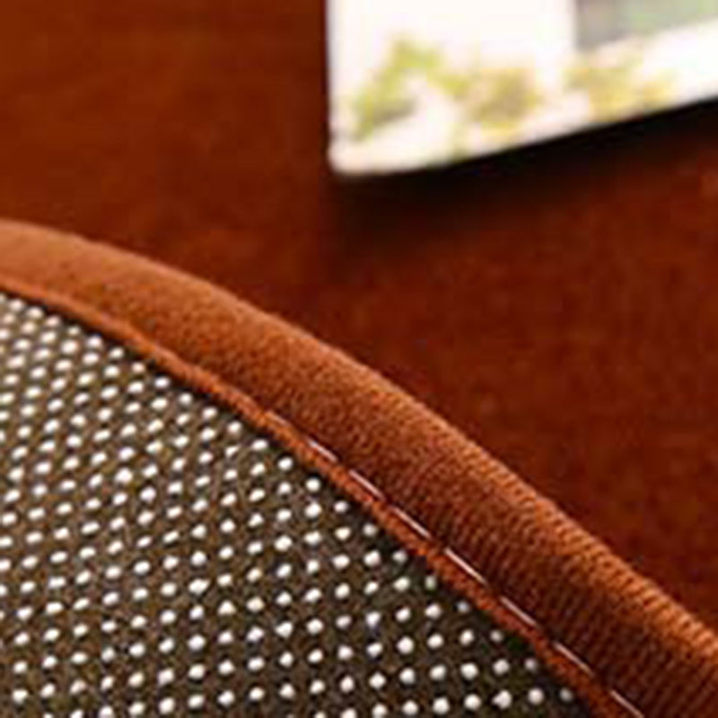 Khaki Simple Rug Polyester Solid Color Indoor Carpet Anti-Split Backing Area Rug for Indoor Room