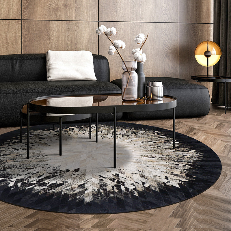 Area di vaso nero tappeto moquette geometrico area tappeto tappeto resistente alle macchie per soggiorno