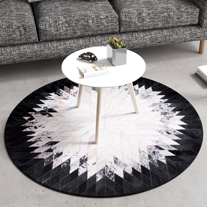 Area di vaso nero tappeto moquette geometrico area tappeto tappeto resistente alle macchie per soggiorno