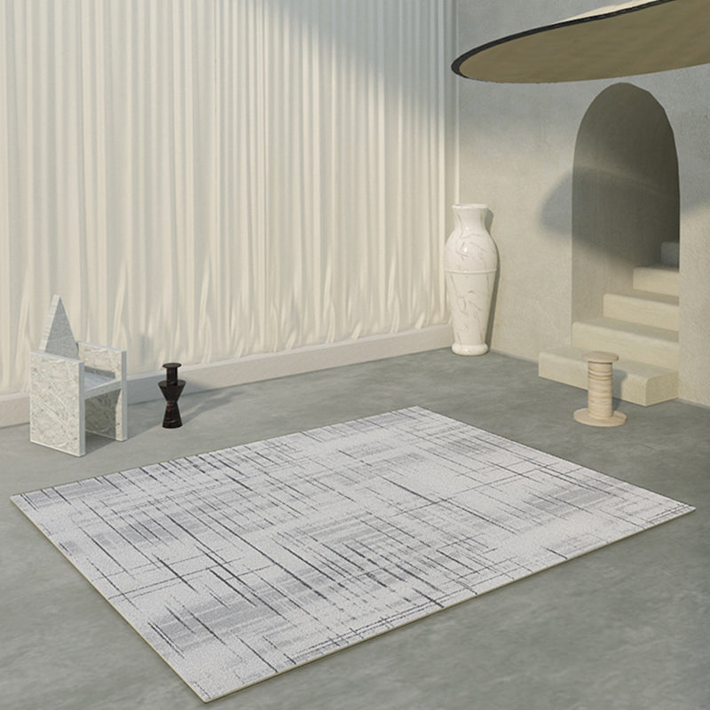 Solid Color Modern Carpet Polyester Blooming Traces Indoor Rug Stain Resistant Rug for Home Decor