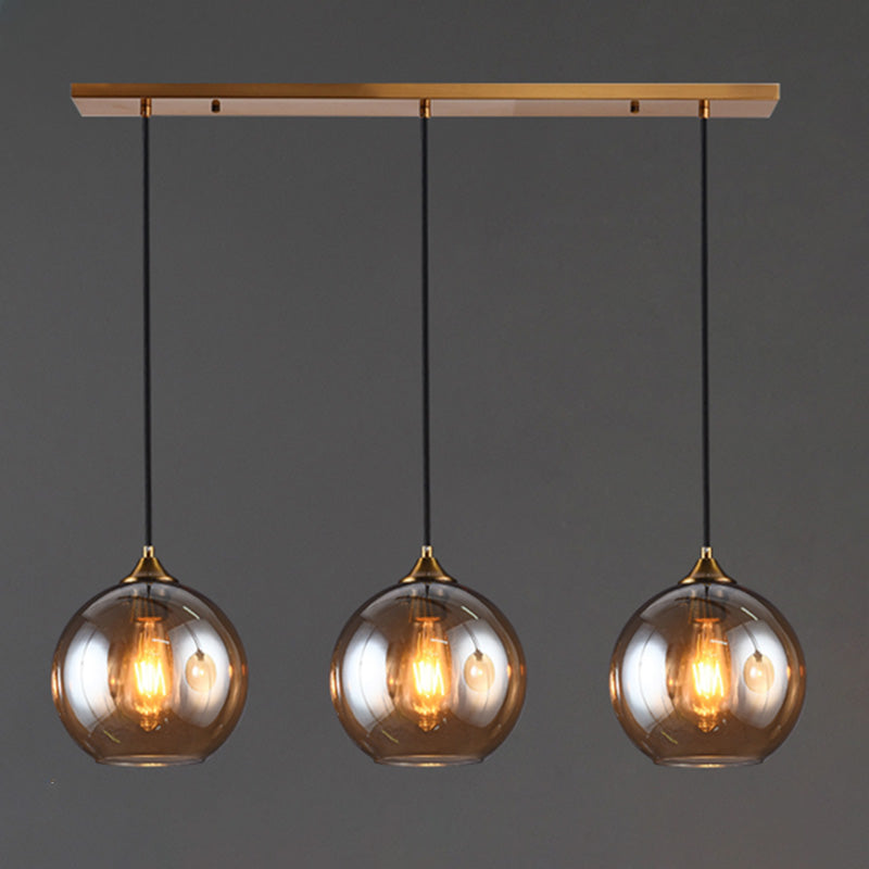 Funzione per illuminazione a sospensione a sospensione in stile moderno sala da pranzo in vetro luce a sospensione.