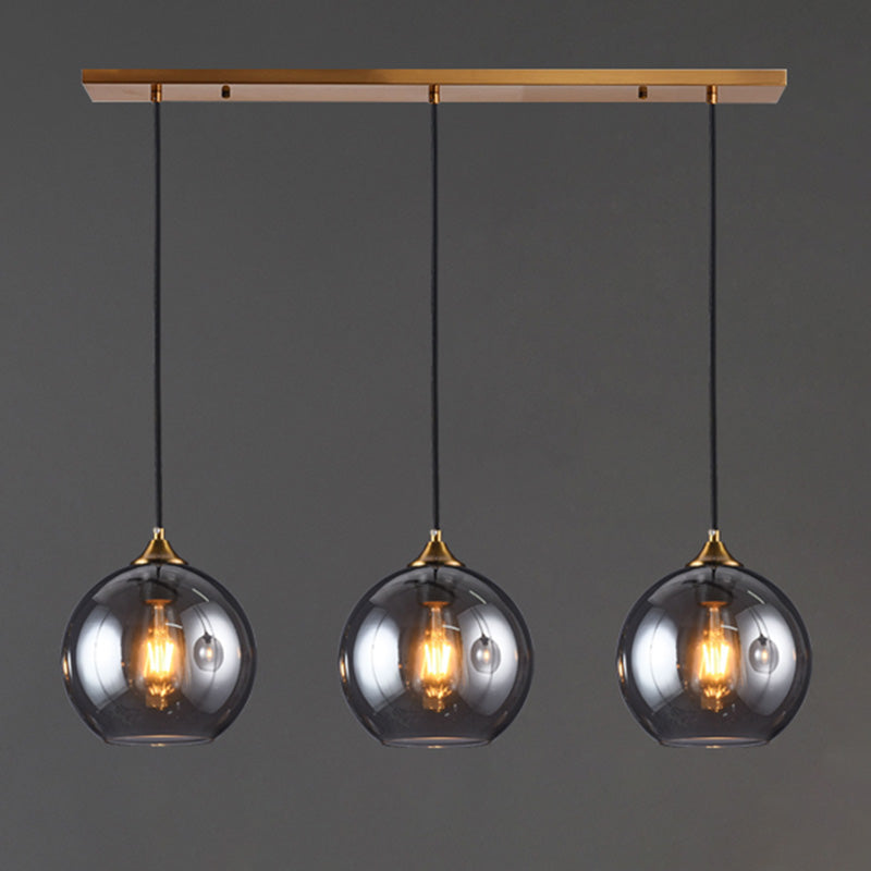 Funzione per illuminazione a sospensione a sospensione in stile moderno sala da pranzo in vetro luce a sospensione.