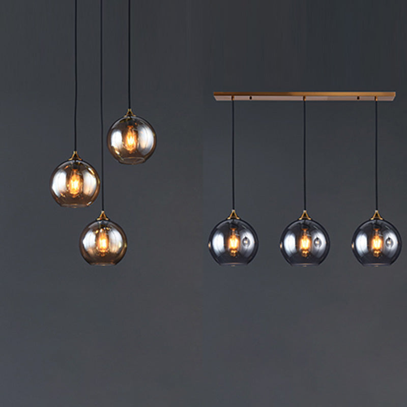 Funzione per illuminazione a sospensione a sospensione in stile moderno sala da pranzo in vetro luce a sospensione.