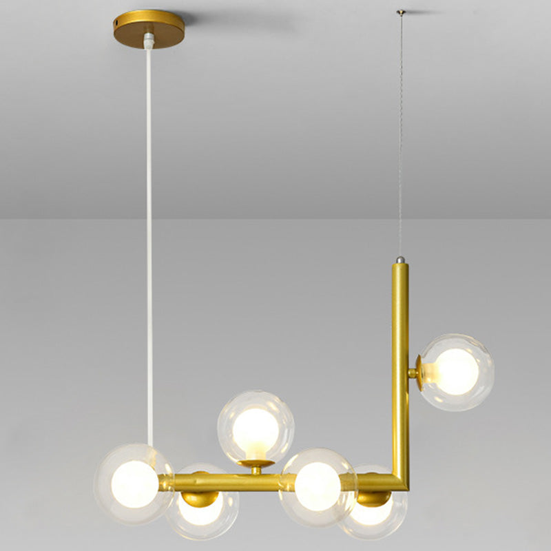 Balls Dinning Room Over Island Lighting Glass Nordic Style Island Lighting Fixture