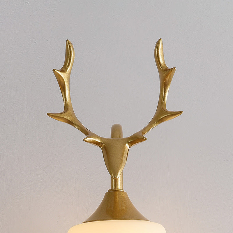 Conical Glass Wall Sconce Lighting Simplicity Style Wall Light Sconce for Bedroom