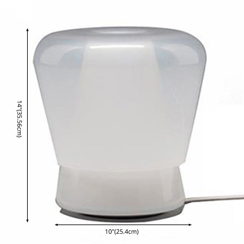 Nordic Creative Conical Tischlampe Glass Ein-Bulb-Schlafzimmer Nachtlicht