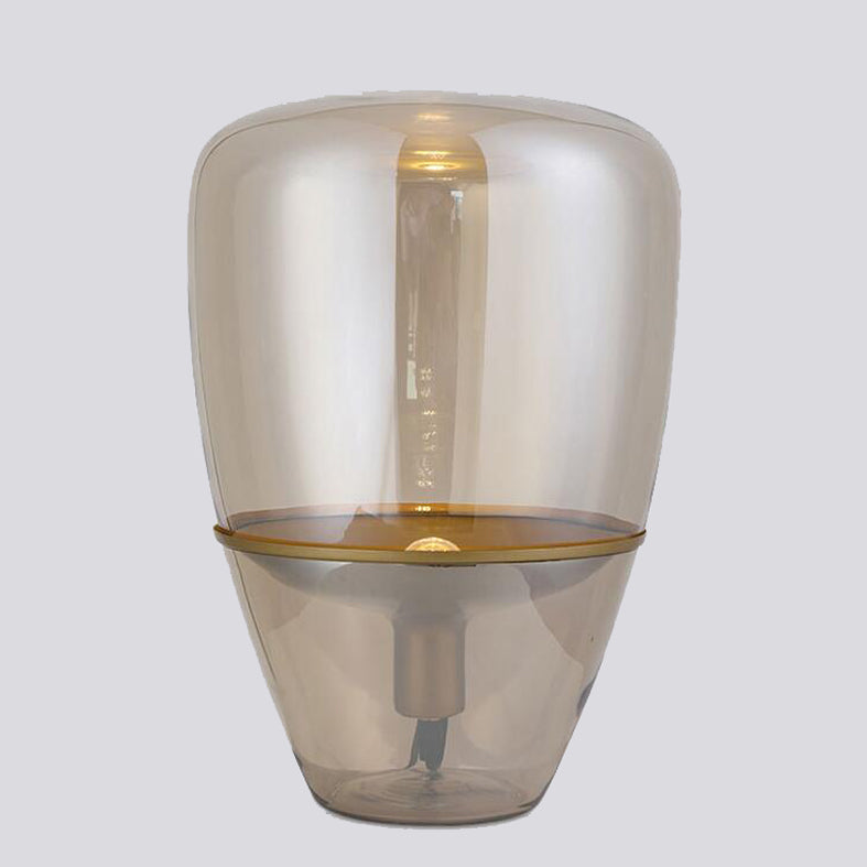 Nordic Creative Conical Tischlampe Glass Ein-Bulb-Schlafzimmer Nachtlicht