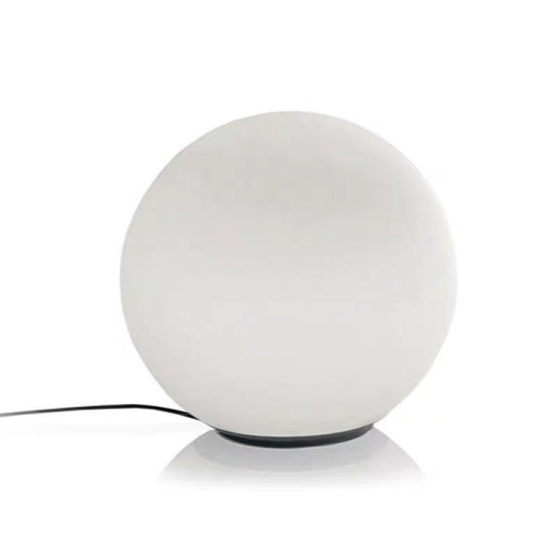 Global White Glass Table Light Minimalist Neuheit 1 Kopf Nachttisch Lampe