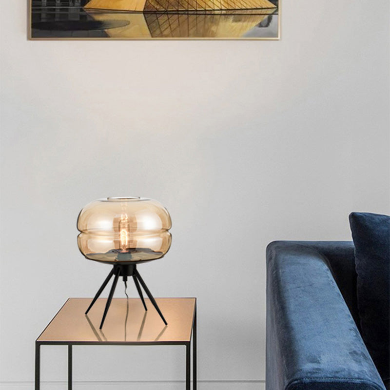 Lampada da comodino in vetro lampada da tavolo ultramoderna Semplicità per camera da letto