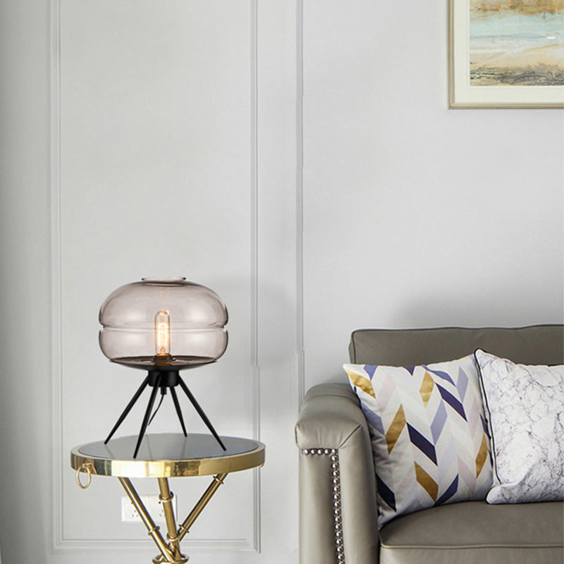 Lampada da comodino in vetro lampada da tavolo ultramoderna Semplicità per camera da letto