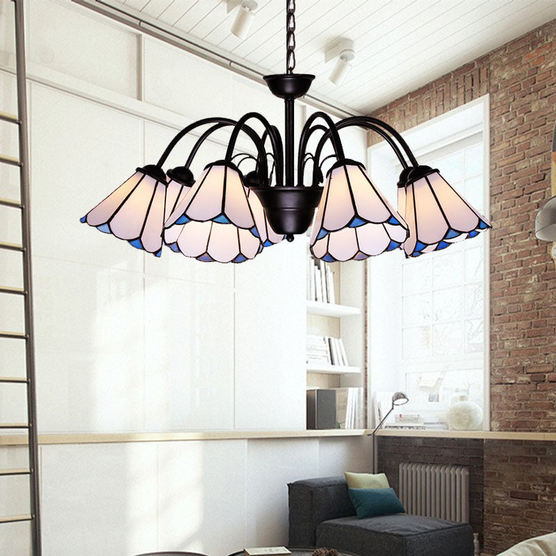 6/8 LUMIÈRES CONICAL CHANDELIER ÉCLAIR