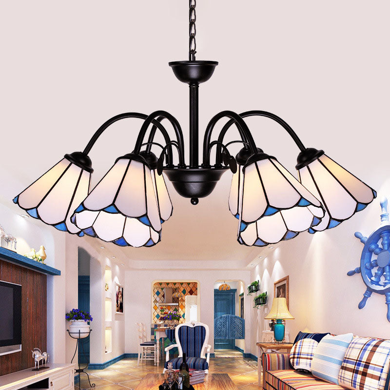 6/8 LUMIÈRES CONICAL CHANDELIER ÉCLAIR