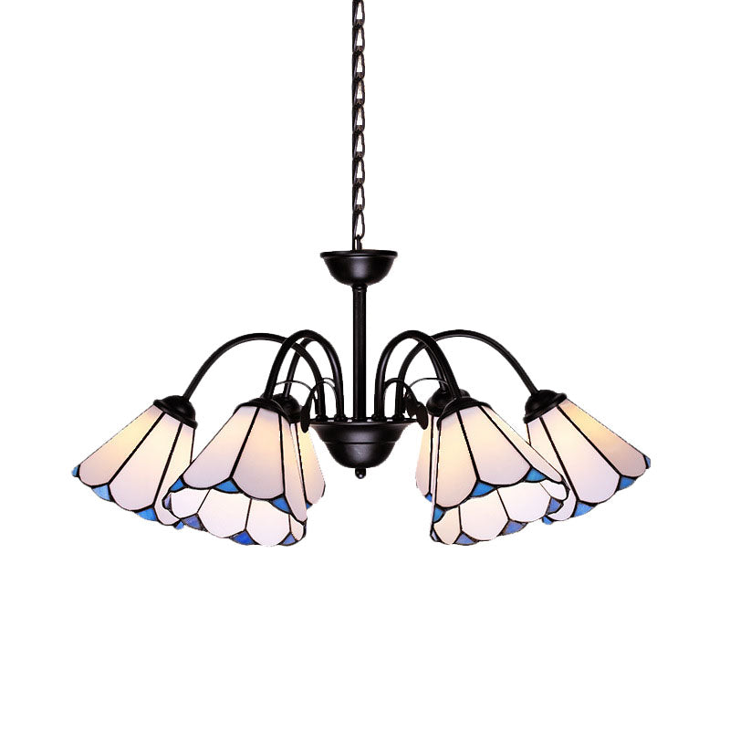 6/8 LUMIÈRES CONICAL CHANDELIER ÉCLAIR