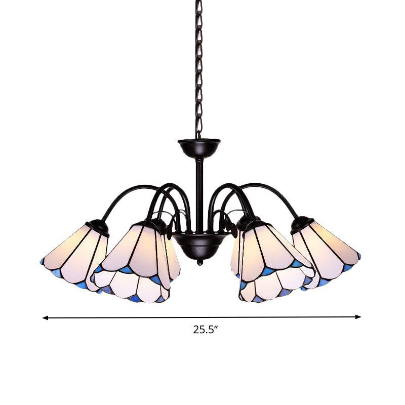 6/8 LUMIÈRES CONICAL CHANDELIER ÉCLAIR