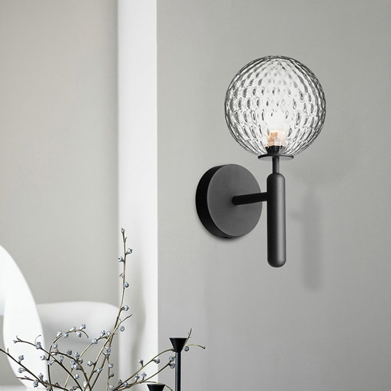 Lampe murale du globe noir