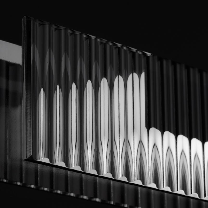 Dining Room Nordic Modern Island Light Fixture LED Linear Glass Pendant Light