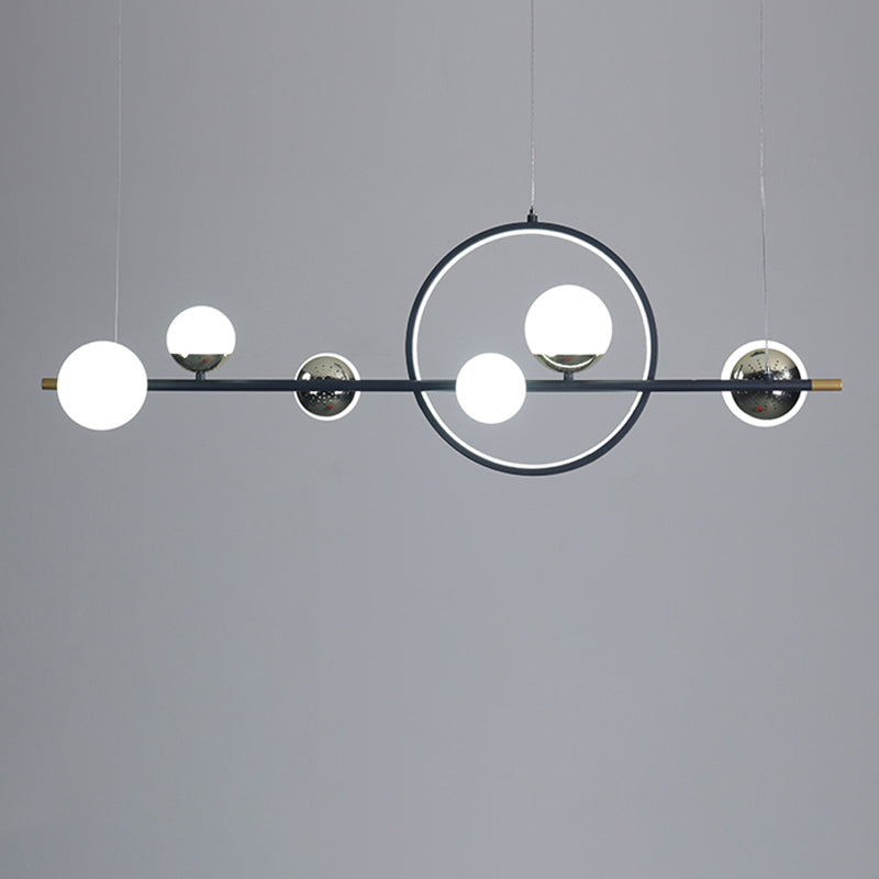 Lampadini del lampadario lineare Luci dell'isola Accensione a sospensione moderna per l'isola della cucina