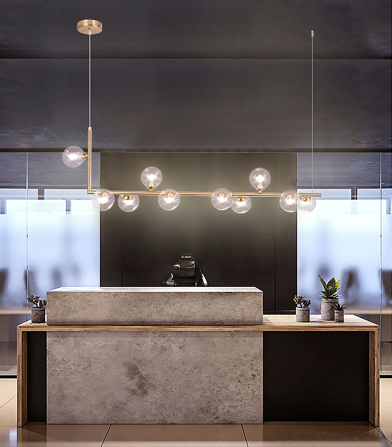 10 Lichte keukeneiland hanglage lineaire hanglampen eiland verlichtingsarmaturen