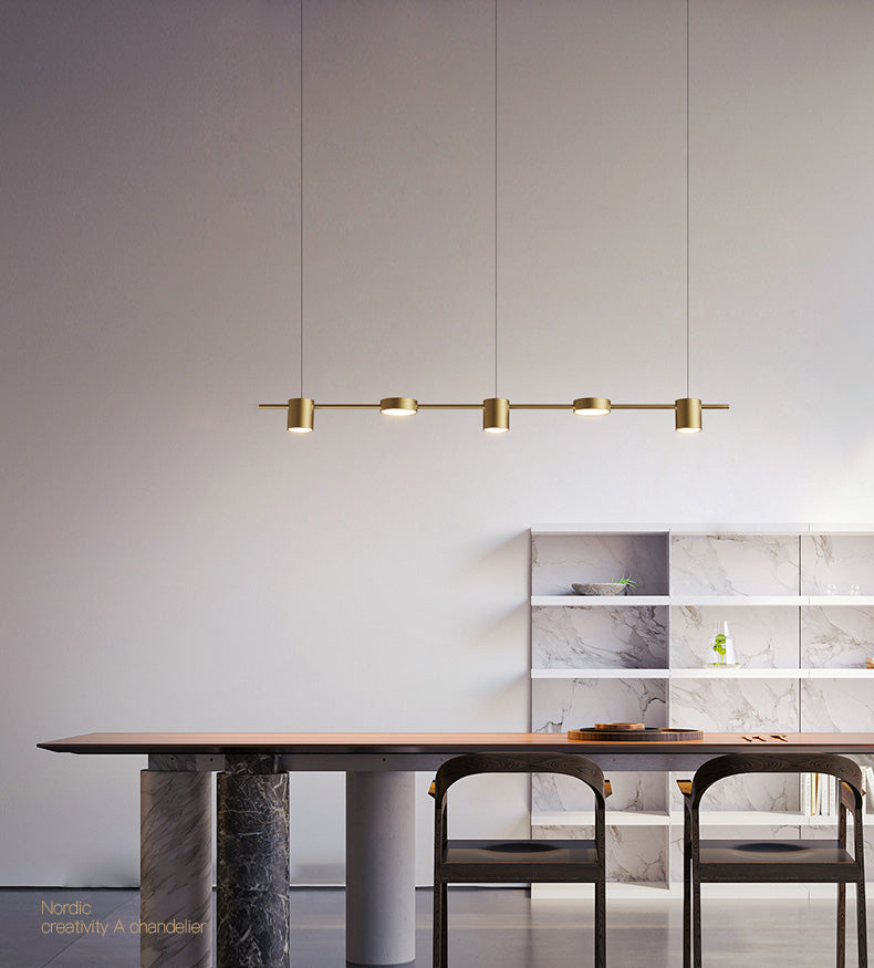 5 Light Kitchen Island Pendant Linear Pendant Lighting Island Light Fixtures