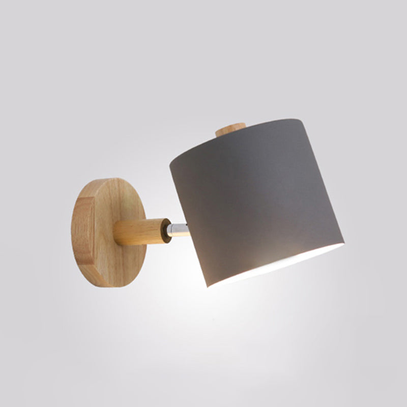 Geometric Shade Wall Lighting Modern Nordic  Style Metal 1 Light Sconce Light in Green and White