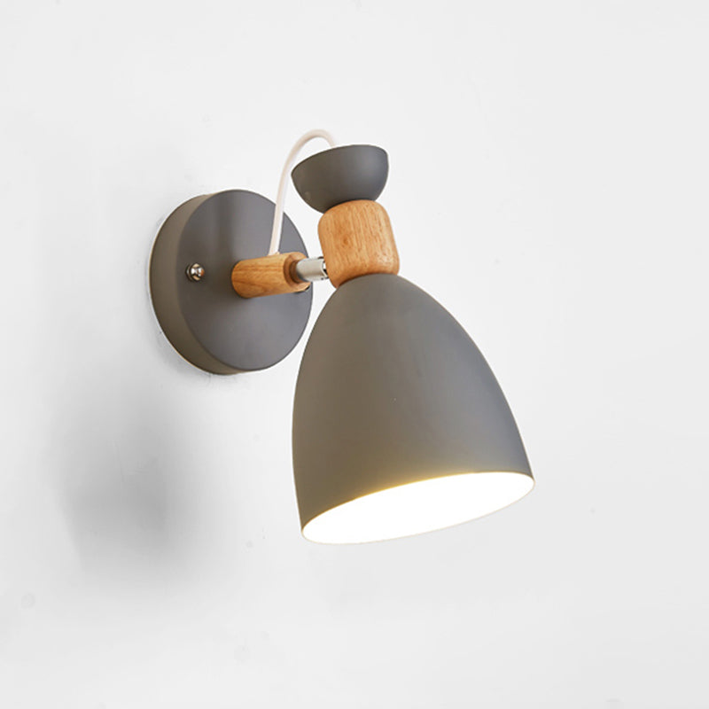 Geometric Shade Wall Lighting Modern Nordic  Style Metal 1 Light Sconce Light in Green and White