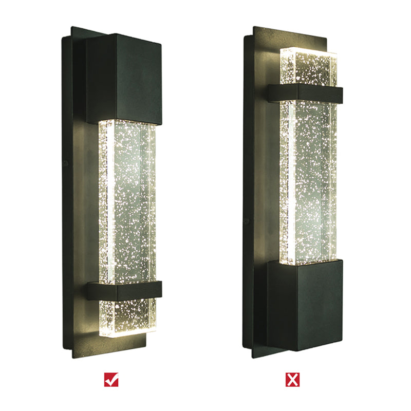 Moderne glazen rechthoekige wandwandcontino