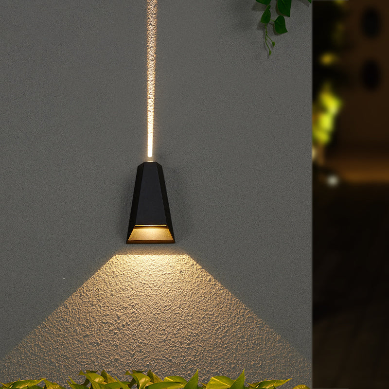 Luminaire mural géométrique en métal moderne à 1 lumière LED OUTDOOOR LET