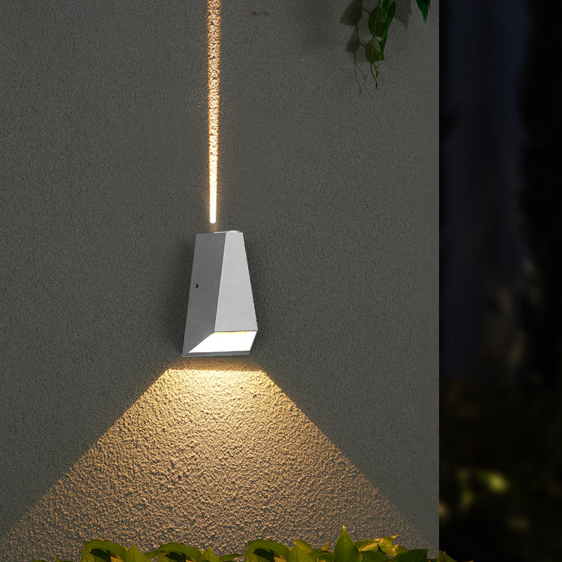 Luminaire mural géométrique en métal moderne à 1 lumière LED OUTDOOOR LET