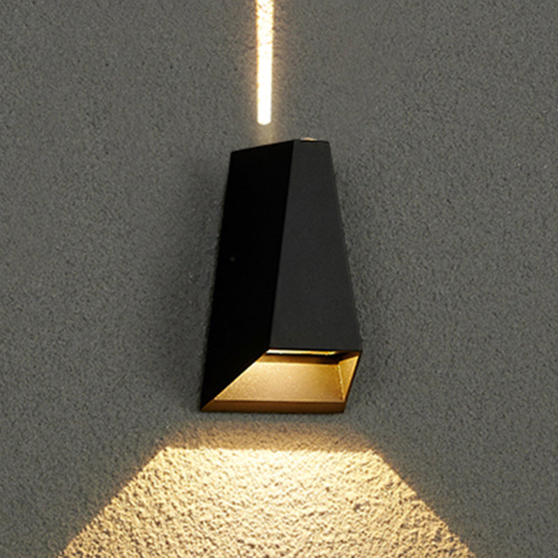 Luminaire mural géométrique en métal moderne à 1 lumière LED OUTDOOOR LET