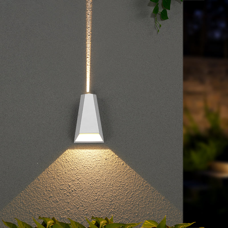 Luminaire mural géométrique en métal moderne à 1 lumière LED OUTDOOOR LET