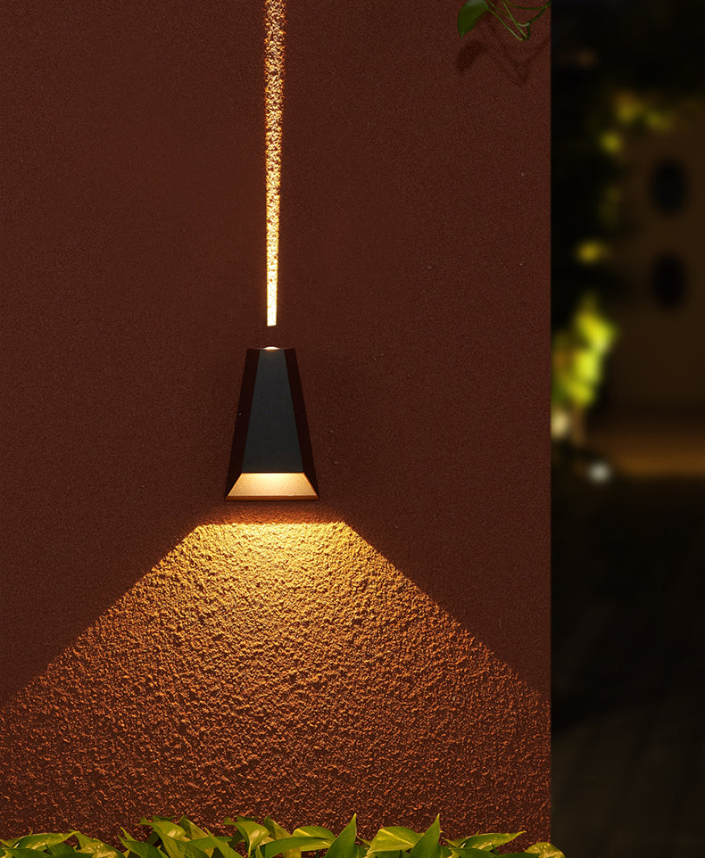 Luminaire mural géométrique en métal moderne à 1 lumière LED OUTDOOOR LET
