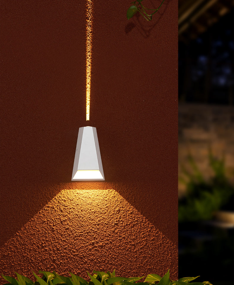 Luminaire mural géométrique en métal moderne à 1 lumière LED OUTDOOOR LET