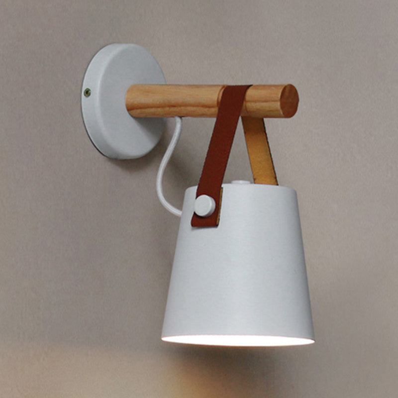 Geometrische schaduw Wandverlichting Moderne Noordse stijl Metal 1 Licht SCONCE LICHT IN ZWART EN WIT