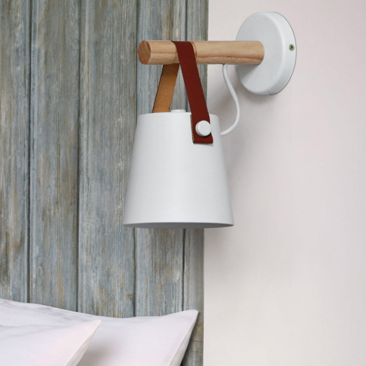 Geometrische schaduw Wandverlichting Moderne Noordse stijl Metal 1 Licht SCONCE LICHT IN ZWART EN WIT